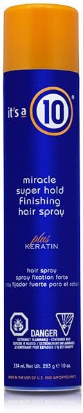 PAUL MITCHELL It's a 10, Miracle Super Hold Finishing Spray Plus Keratin, Hair Spray, Style, Extra Strong Hold, 334 ml Unisex