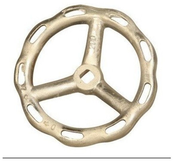 Kółko do zasuwy DN80, kwadrat 17,średnica 200mm, aluminiowe