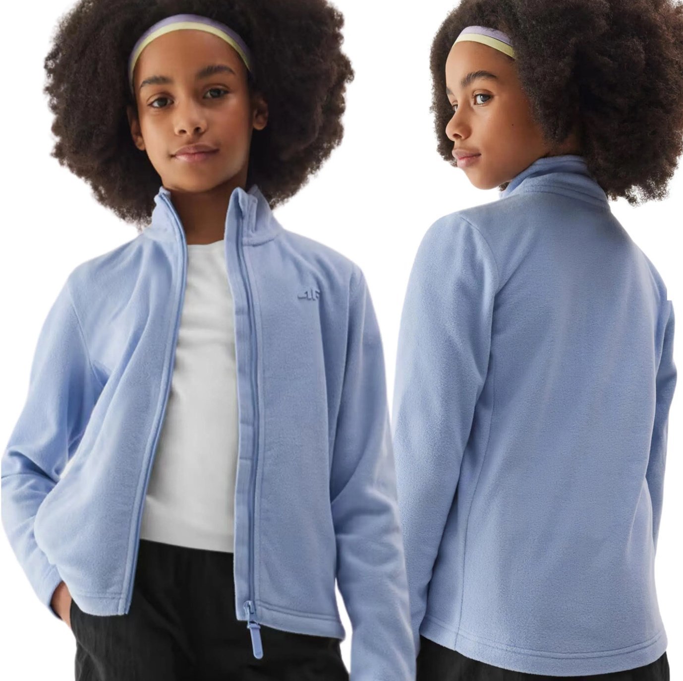 4f POLAR ROZPINANY DZIEWCZĘCY 4FJWSS24TFLEF166-53S