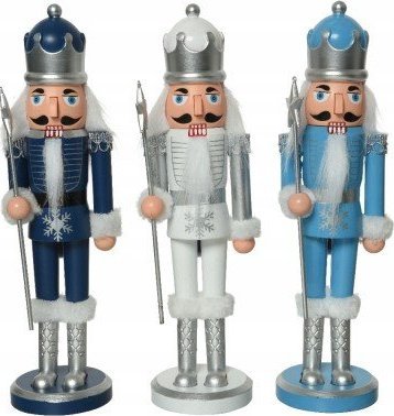 Kaemingk Figurka dziadek do orzechów odcienie niebieskiego 28 cm