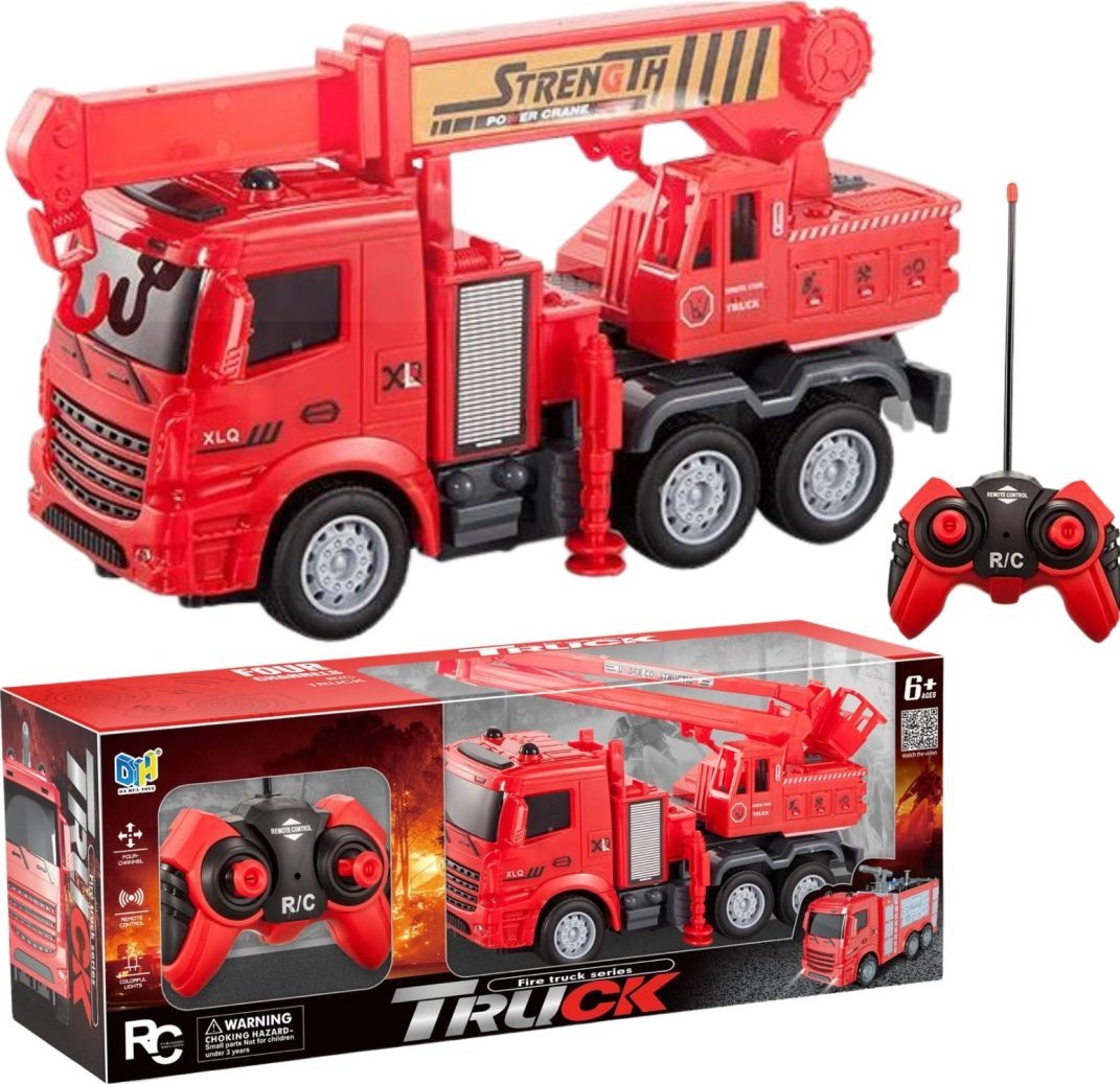 STRAŻ POŻARNA WÓZ POJAZD STRAŻACKI ZDALNIE STEROWANY HAK ROZSUWANY PILOT