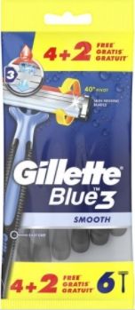 Gilette Maszynki Gillette Blue 3 6szt.-Woreczek uniwersalny