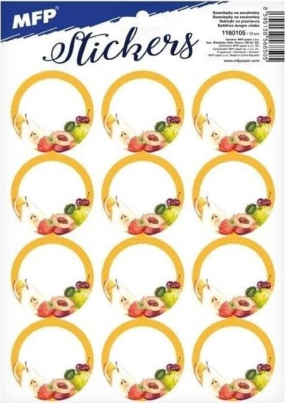 MFP paper naklejki na przetwory 16,2x23cm 1160105