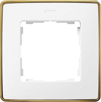 Kontakt-Simon Simon Detail 82 Ramka pojedyncza biało-złota