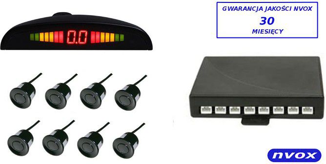 Nvox Czujniki parkowania 8 sensorowe 12V (RD038)