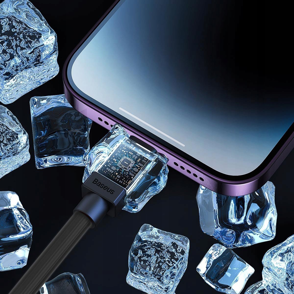 Kabel USB Baseus USB-C - Lightning 1 m Czarny (BRA012824)