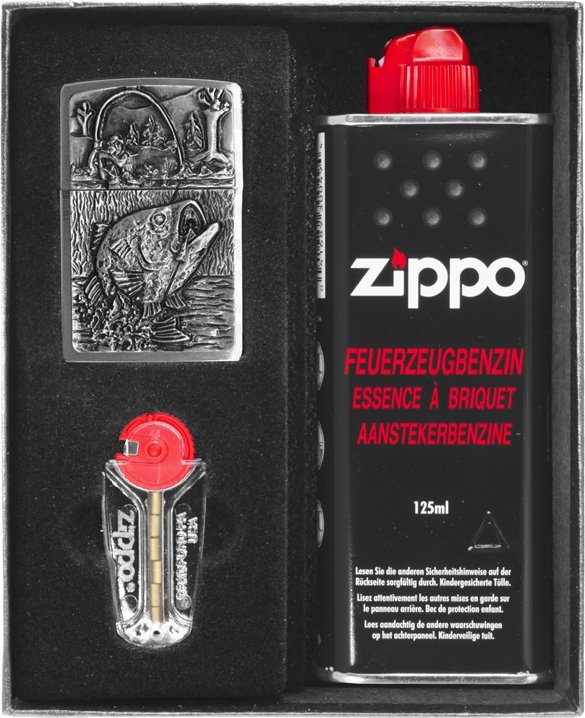 Zestaw ZIPPO Zapalniczka FISHING EMBLEM Prezentowy No1