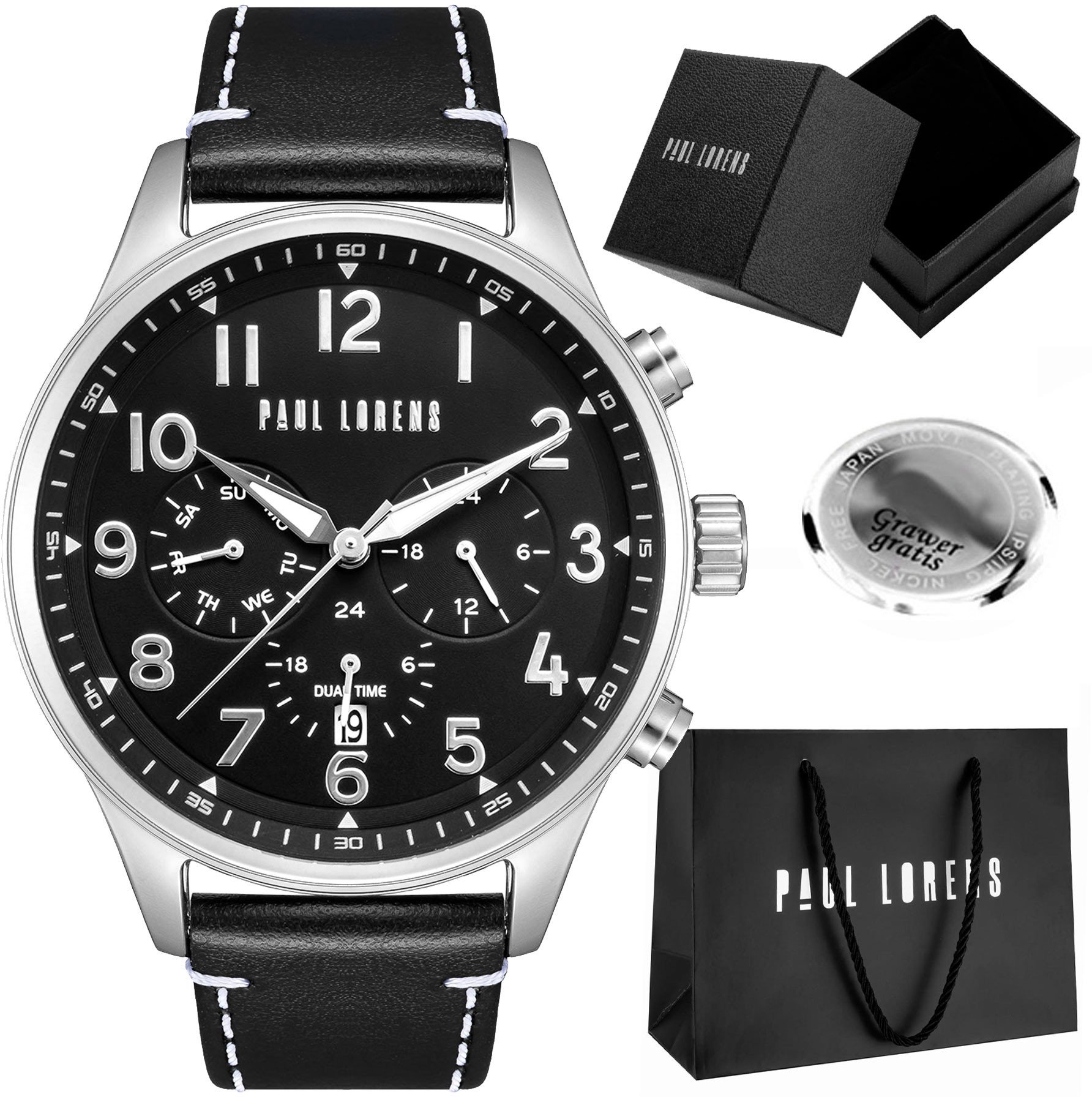 Zegarek męski Paul Lorens - BAYAS-PROF Z GRAWEREM