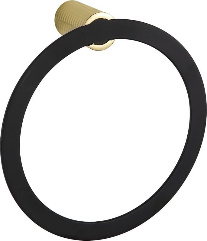 Mexen Mexen Base wieszak na ręcznik, czarny/złoty - 7088232-57