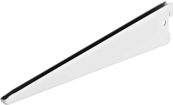 BRACKET DOUBLE SLOT 370 MM WHITE