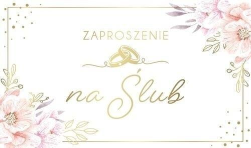 Zaproszenie Ślub (10szt)