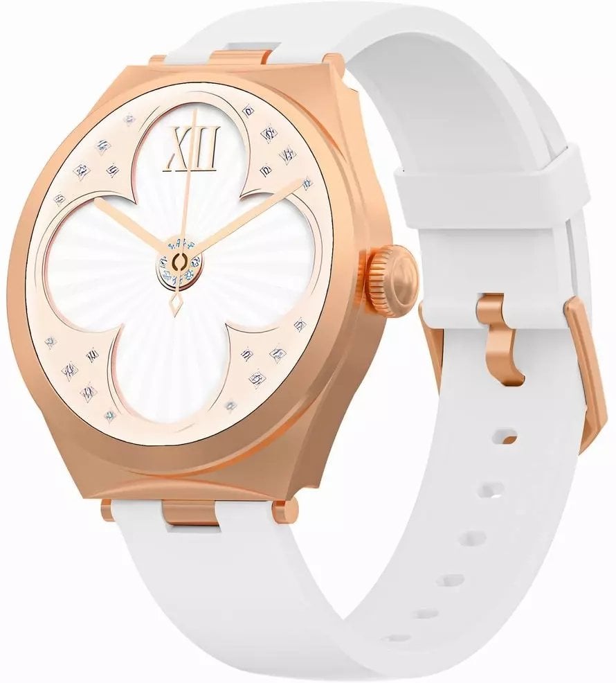 Smartwatch Gravity Smartwatch Różowe Złoto Biały GT25-4