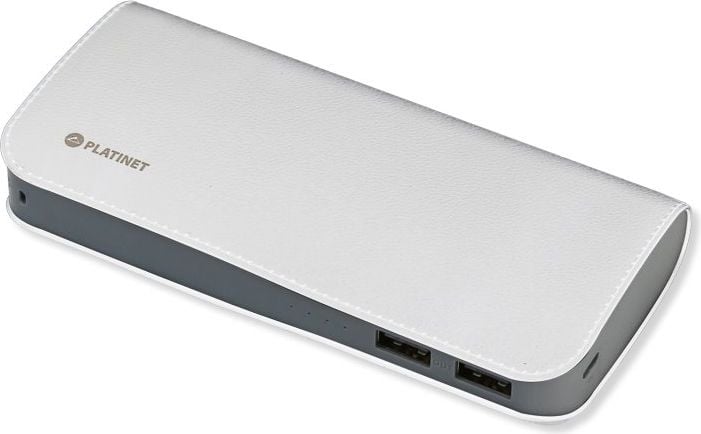 Powerbank Platinet Leather 11000mAh Biały