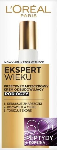 L’Oreal Paris LOREAL_Age Specialist Ekspert Wieku 60+ przeciwzmarszczkowy krem odbudowujący pod oczy 15ml