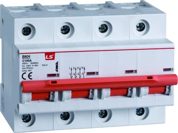 LSiS Wyłącznik nadprądowy 1,5 modułu 3P D 125A 10KA BKH 3P D125A 06110352R0