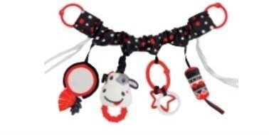 Zawieszka na wózek kontrastowa krowa