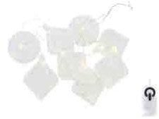 Sirius Home Nellie, Garland, Glass, Transparent, 1500 m, Boy/Girl, AA