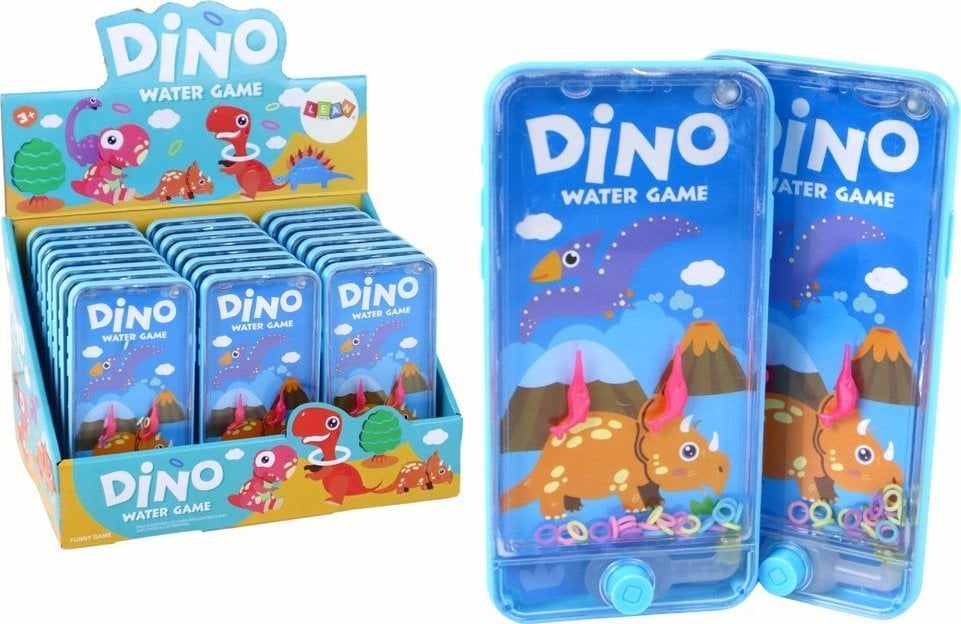 LeanToys Wodna Gra Zręcznościowa Konsola Telefon Dinozaur Niebieska