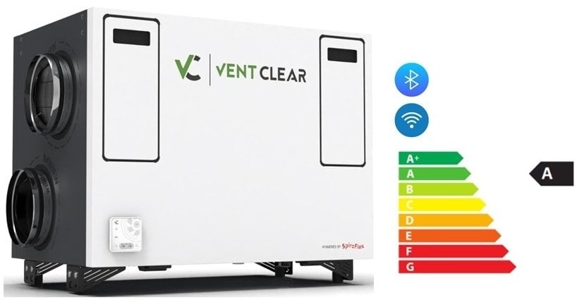 Rekuperator poziomy VENT CLEAR HD6 HE Comfort 600 m3/h