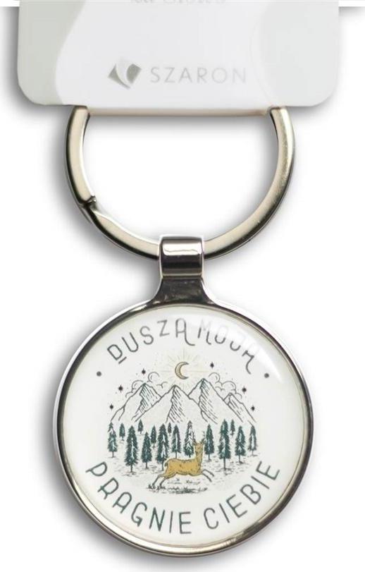 Breloczek Szaron Brelok metalowy srebrny - Dusza moja