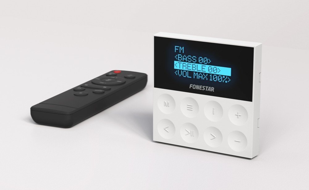 Fonestar Fonestar KS-AMP - Miniwzmacniacz ścienny z BT/USB/FM, 2 x 15 W