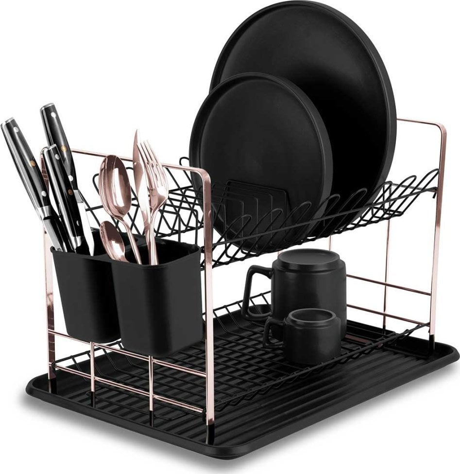 SUSZARKA DO NACZYŃ Z OCIEKACZEM BERLINGER HAUS BH-8644 BLACK ROSE