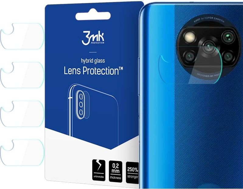 3MK SZKŁO HYBRYDOWE 3MK LENS PROTECTION XIAOMI POCO X3 NFC