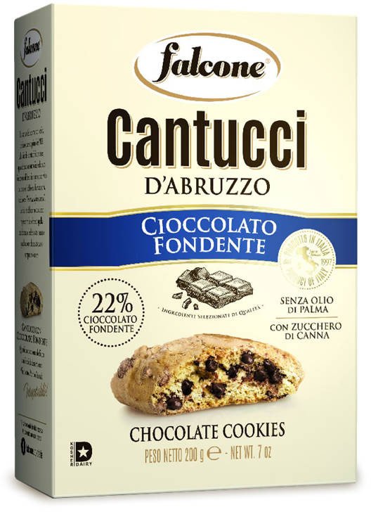 Falcone Ciastka z gorzką czekoladą Cantucci z Abruzji Czekolada gorzka 200g -
