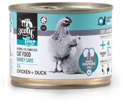 3Coty CHICKEN/DUCK Care with sensitive kidneys 180g