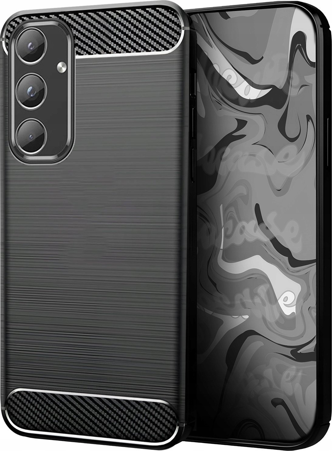 Hello Case ETUI DO SAMSUNG GALAXY A55 | PANCERNE KARBON CASE CZARNE