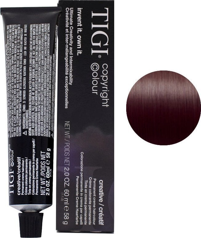 Tigi Tigi, Colour Creative, Permanent Hair Dye, 4/2 Medium Brown Violet, 60 ml For Women