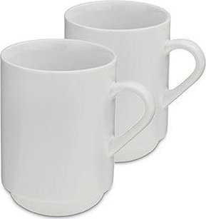 Kela Kubki, 2 szt., ceramika, 0,3 l, śred. 7,5 x 11 cm, białe / Kela