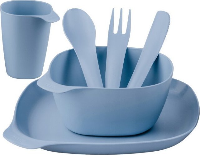 Practic Zestaw turystyczny - miska - talerz - kubek - sztućce - PRACTIC