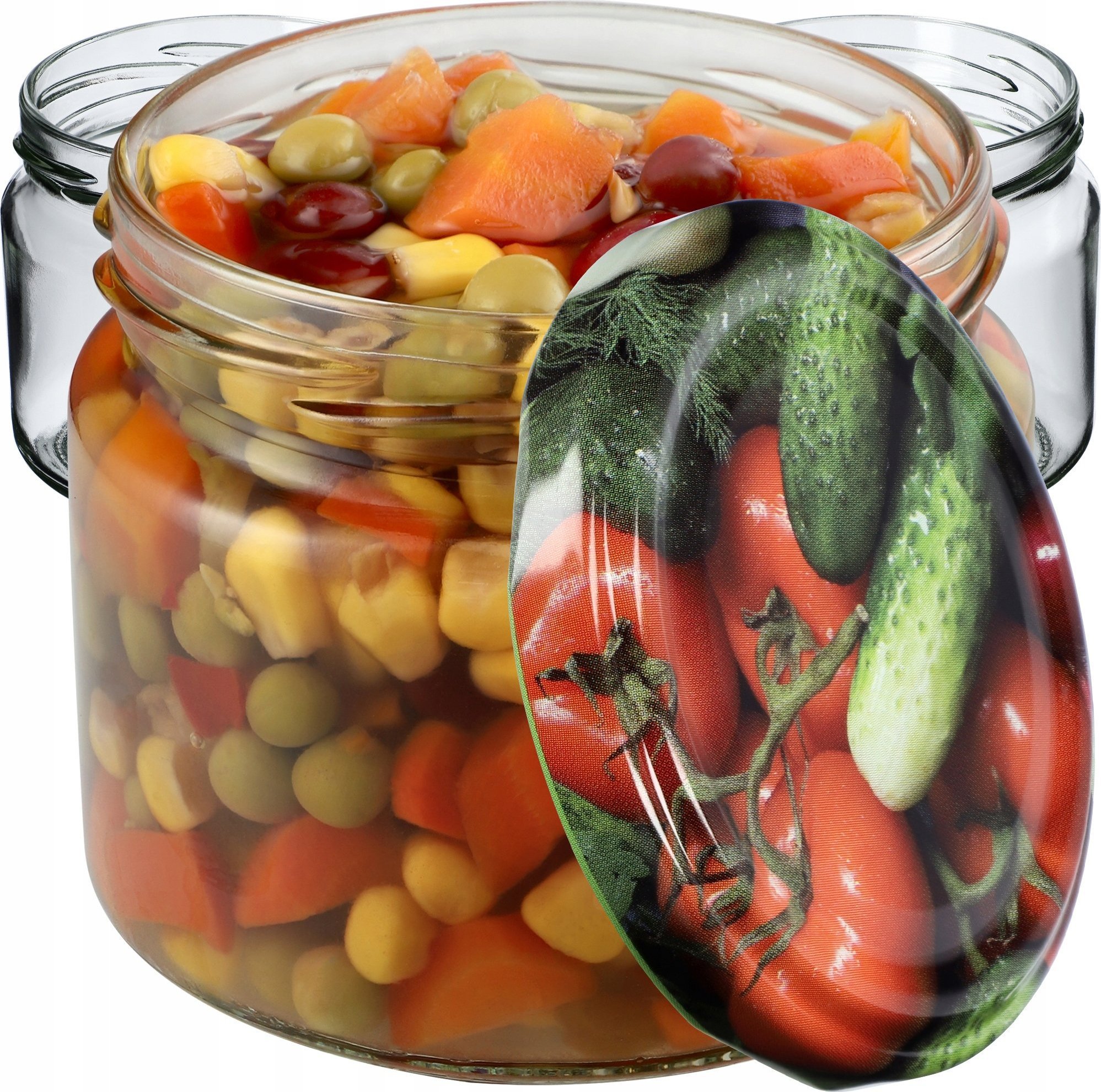 Kadax 20x Słoiki Na Przetwory Miód 330ml Zakrętki fi82