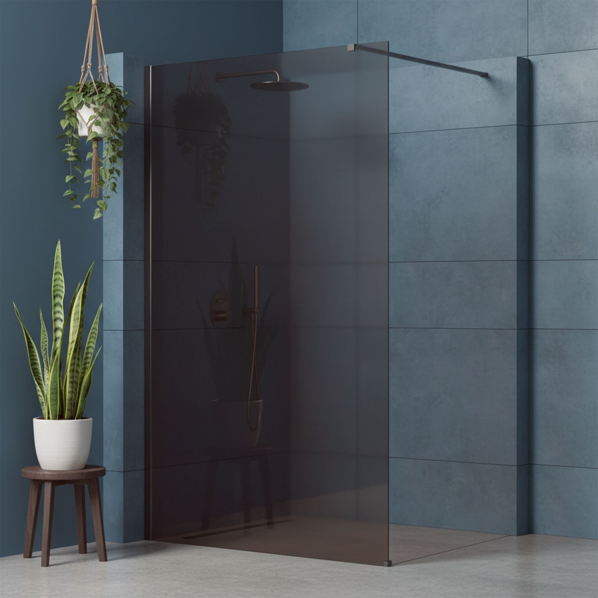 Rea Kabina prysznicowa Walk-In Flexi Brown / Tytan 110