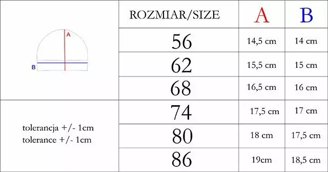 NICOL Czapka bawełniana niemowlęca dla chłopca Nicol Teddy 80