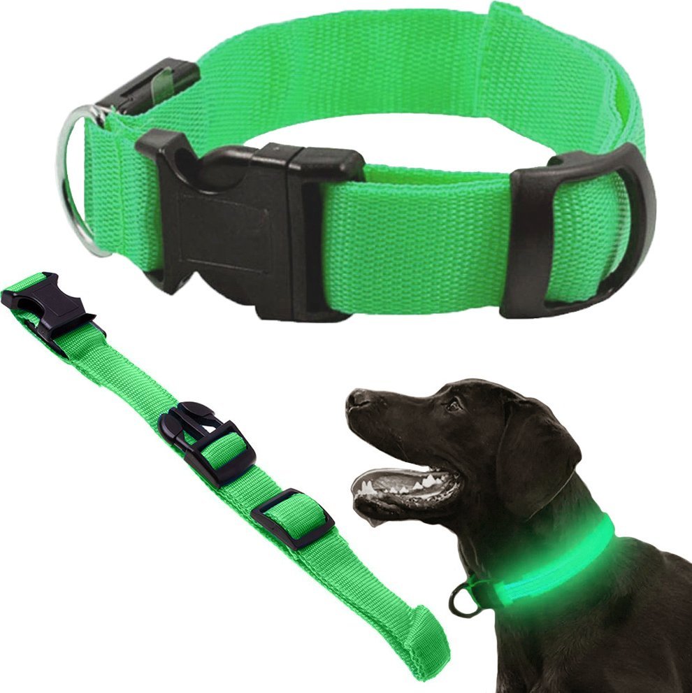 Verk Obroża świecąca w ciemności led dla psa i kota regulowana regulacja 59cm Obroża świecąca w ciemności led dla psa i kota regulowana regulacja 59cm