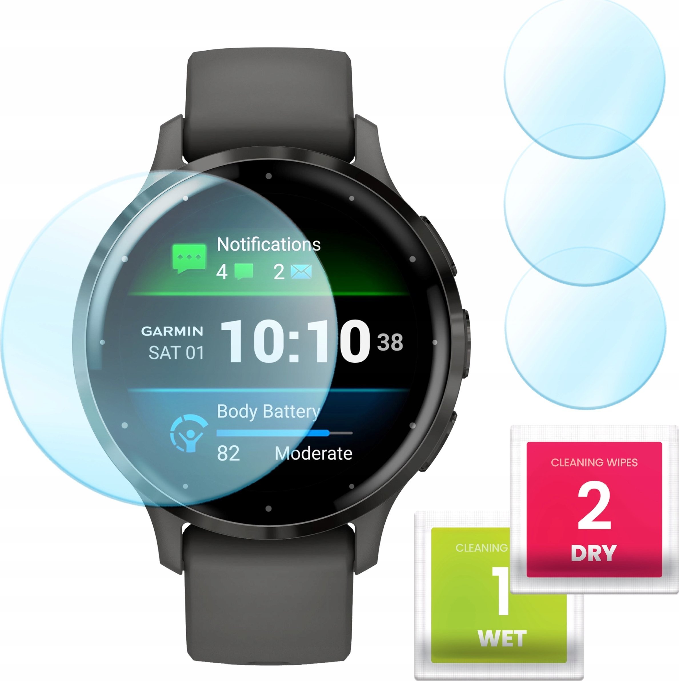 Hello Case 3-PAK Szkło Hybrydowe do Garmin Venu 3S(Szybka, Szkiełko, Ochronne)