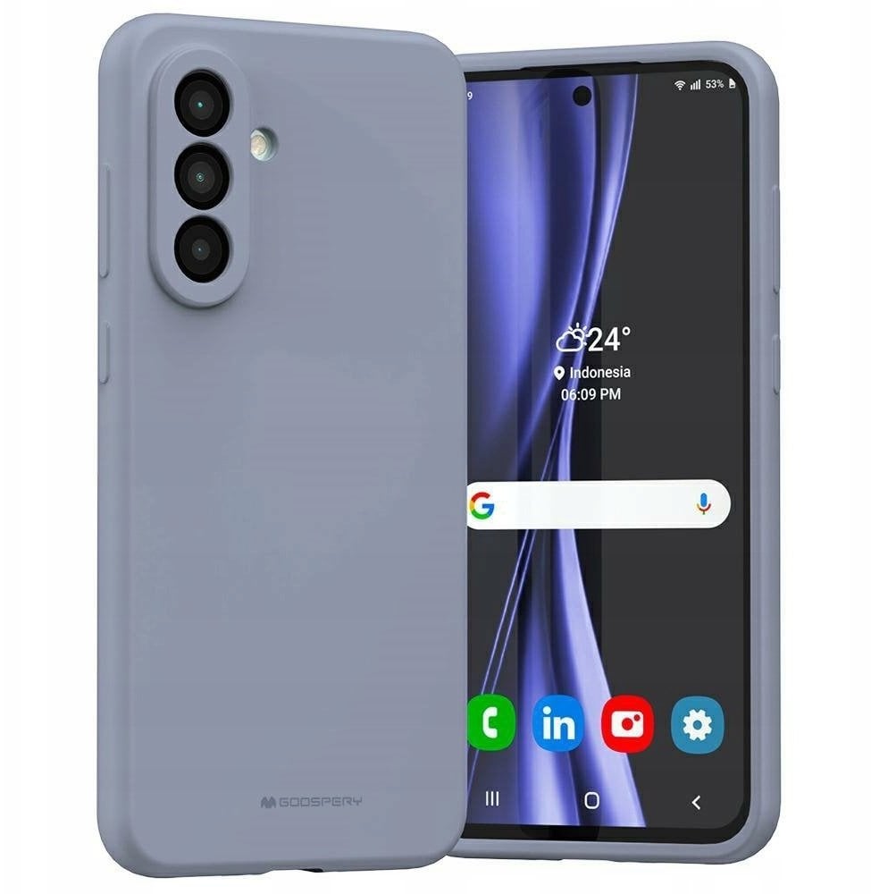 Mercury Silicone Case Samsung S25 FE LAVENDER GRAY / LAWENDOWY