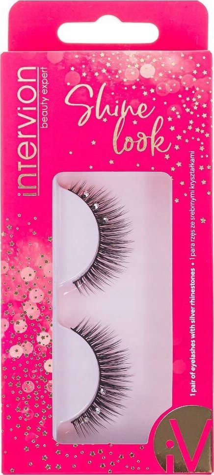 INTER-VION_Shine Look sztuczne rzęsy z kamieniami 1 para