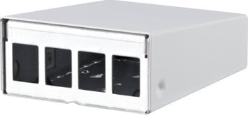 Metz METZ CONNECT Obudowa AP Keystone 4-portowa czysta biel RAL9010