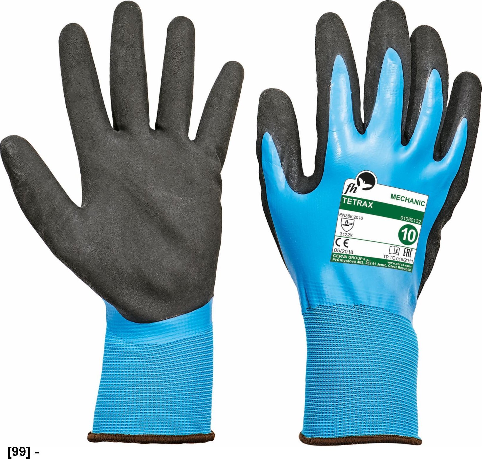 CERVA TETRAX - rękawice mechaniczne do ciężkich prac 7
