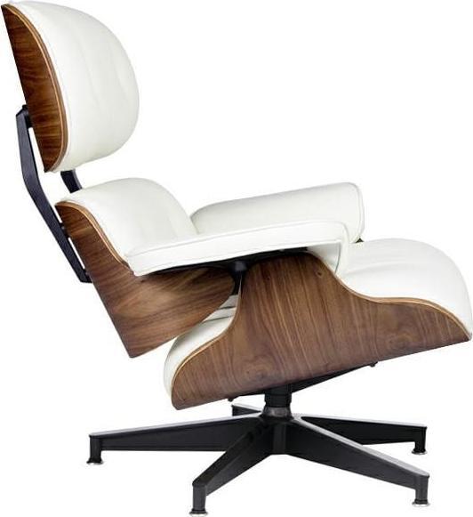 King Home Fotel LOUNGE HM PREMIUM SZEROKI biały - orzech