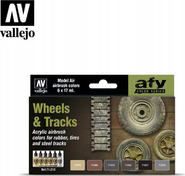 Vallejo Vallejo: AFV - Wheels, Tracks 6x17