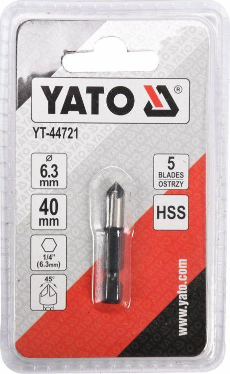 Yato YATO POGŁĘBIACZ DO METALU 6,3mm HEX YT-44721