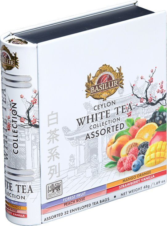 Basilur Basilur WHITE TEA zestaw białych herbat OWOCE saszetki - puszka 32 x 1,5 g