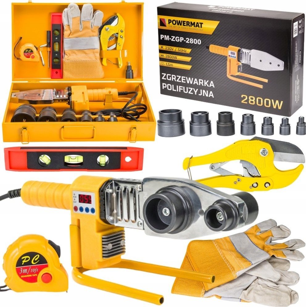 Powermat ZGRZEWARKA DO RUR PCV PP 2800W LCD MATRYCE 16-63MM