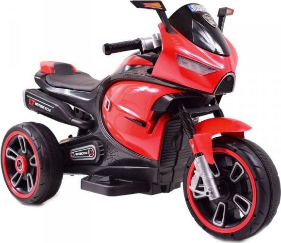 Import SUPER-TOYS SUPER MOTOR 3 KOŁOWY PROMOTO, MIĘKKIE SIEDZENIE, OŚWIETLENIE/LT618