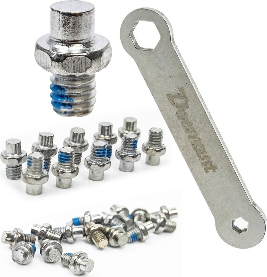 Piny do pedałów platformowych, zestaw - wariant D, M4 x 4,4 mm