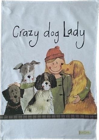 Ręcznik kuchenny TT39 Crazy Dog Lady Psiara